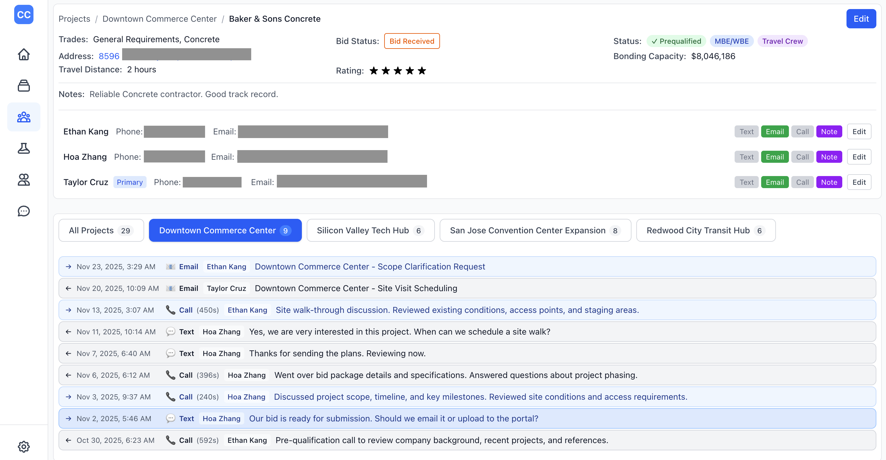 Unified inbox screenshot